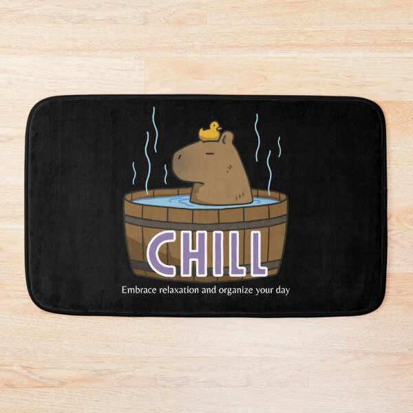 Item preview, Capybara Taking A Shower Chill Relaxing Organizing The Day designed and sold by ColorDesings.
