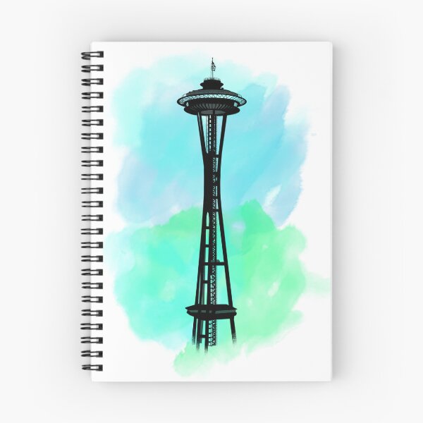Item preview, Space Needle, watercolor designed and sold by Laceyjae Digital Art.
