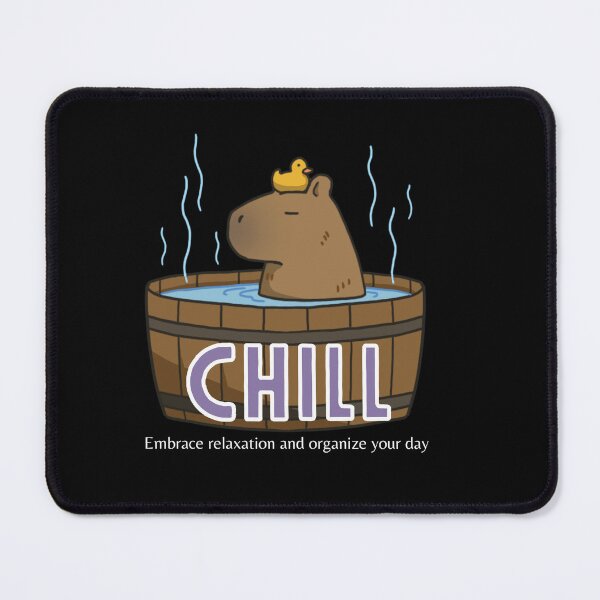 Item preview, Capybara Taking A Shower Chill Relaxing Organizing The Day designed and sold by ColorDesings.