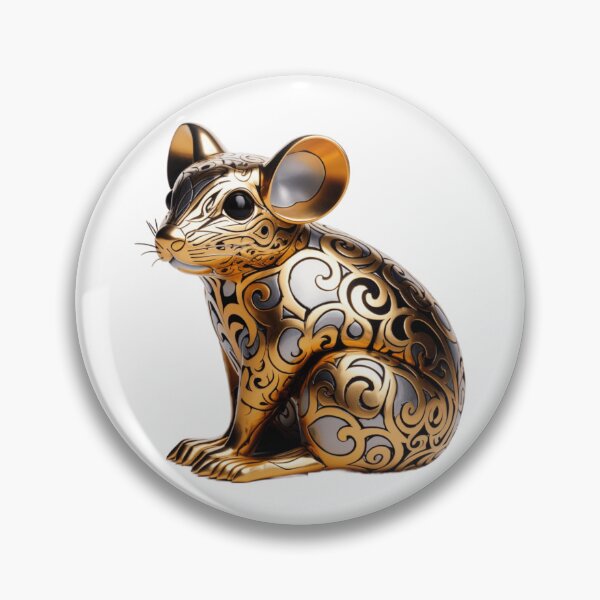 Item preview, Gold Black Mouse designed and sold by Karl Aldinger.