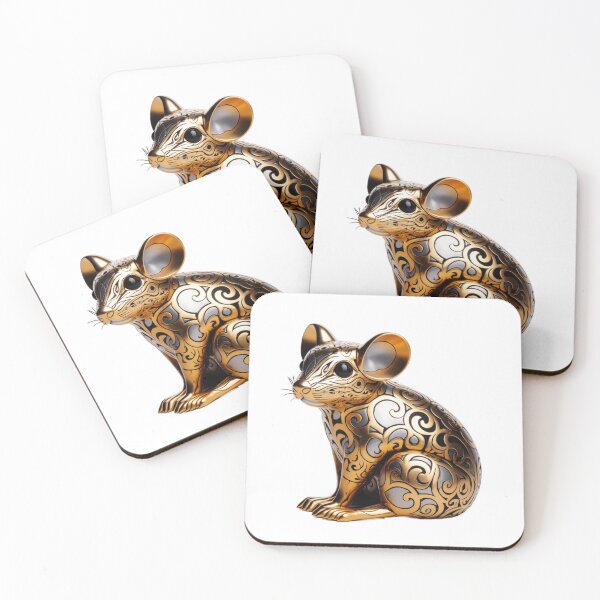 Item preview, Gold Black Mouse designed and sold by Karl Aldinger.