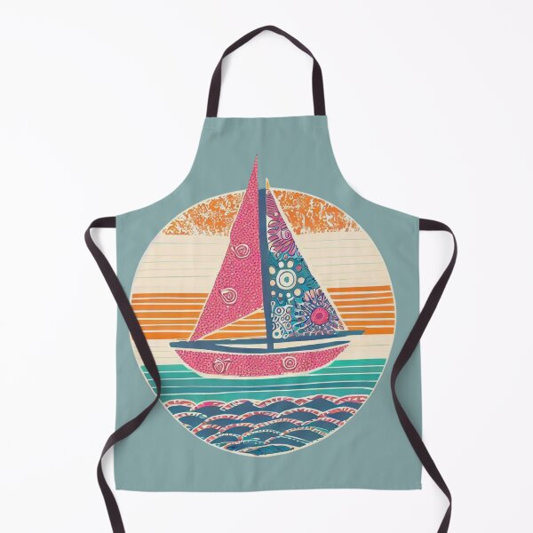 Item preview, Boho sailboat designed and sold by GL Miller Designs.