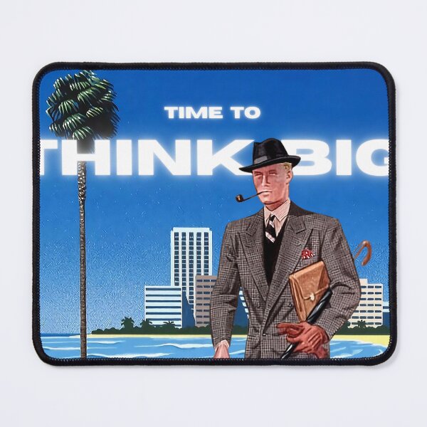 Item preview, The Big Think Bigger, the magic to think big start small, gift for entrepreneur, think big and grow rich, think big grow rich, vintage man in suit, vintage mens clothing, 1940 fashion men designed and sold by SwissCalibre.