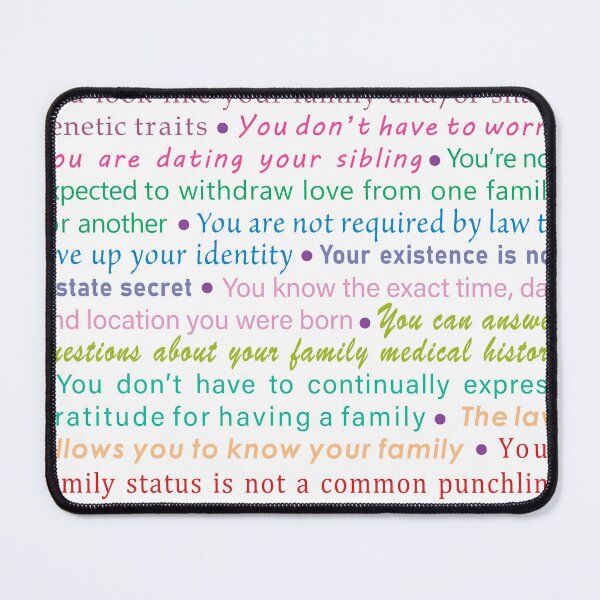 Item preview, Non-Adoptee Privilege Rainbow designed and sold by AAOM.