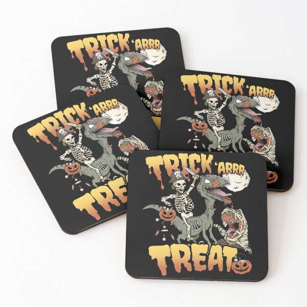 Item preview, Pirate Skeleton Riding Zombie Dinosaur Velociraptor Halloween designed and sold by Nerd Shizzle.