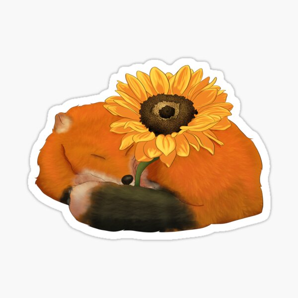 Item preview, Sunflower Fox designed and sold by RedRidingHare.