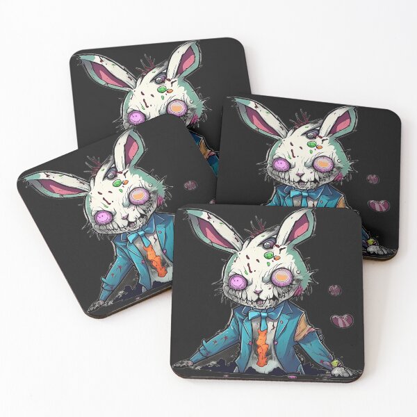Item preview, Rabbit Zombie: Embrace the Horror with Spine-Chilling Designs on Redbubble! designed and sold by Watchara Aekcheen.