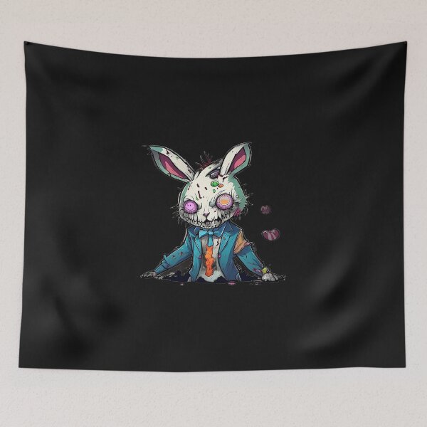 Item preview, Rabbit Zombie: Embrace the Horror with Spine-Chilling Designs on Redbubble! designed and sold by Watchara Aekcheen.