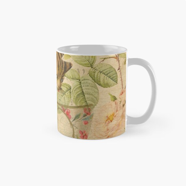 Item preview, Vintage postal gato y Fish Bowl designed and sold by SeptemberBloom.