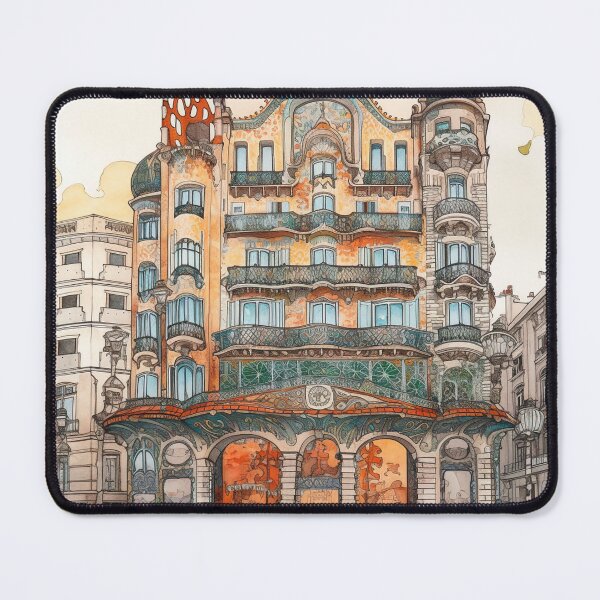Item preview, Barcelona city drawing designed and sold by ComicsFactory.
