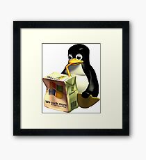 Linux VS Microsoft Framed Print