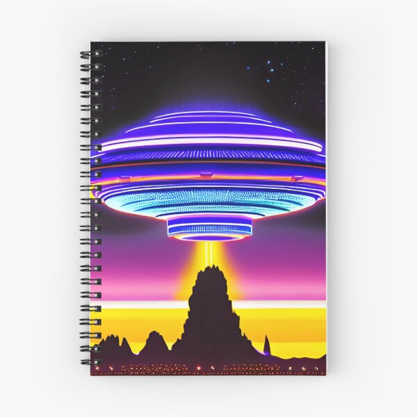 Item preview, Area 51 – Trippy Neon Retro UFO 53 | Grusch designed and sold by Benito Del Ray.