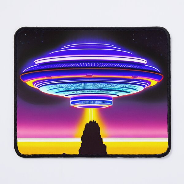 Item preview, Area 51 – Trippy Neon Retro UFO 53 | Grusch designed and sold by Benito Del Ray.