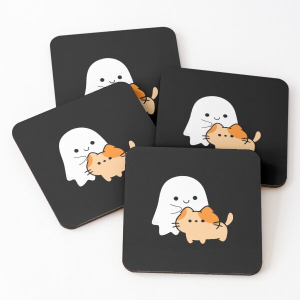 Item preview, Adorabe Cat and Ghost Hallowen designed and sold by Scriblez.
