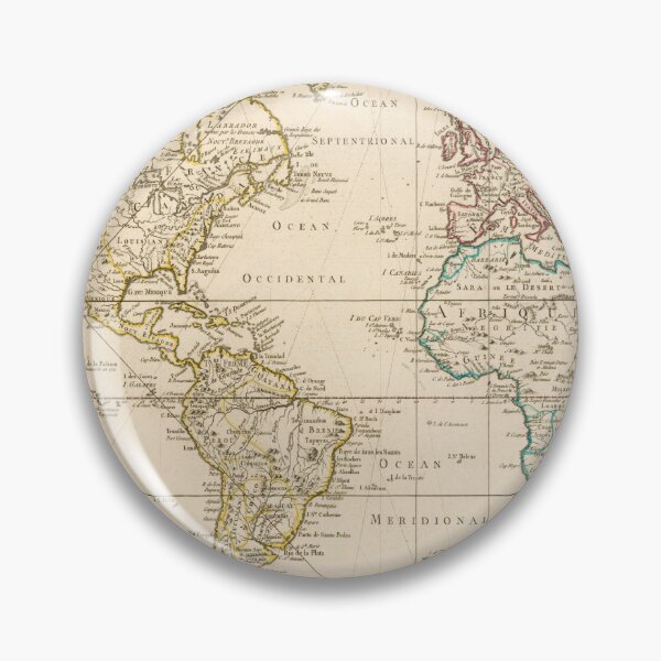 Item preview, Vintage Map of the World (1755) designed and sold by BravuraMedia.