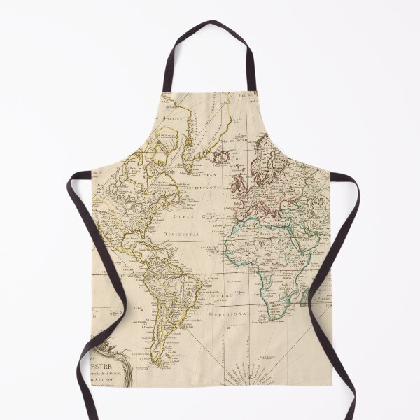 Item preview, Vintage Map of the World (1755) designed and sold by BravuraMedia.