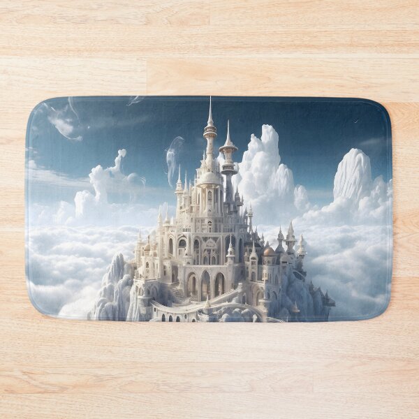 Item preview, Sky Castle in the Clouds Fantasy Art designed and sold by ConfettiSkyArt.