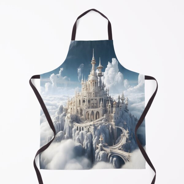 Item preview, Sky Castle in the Clouds Fantasy Art designed and sold by ConfettiSkyArt.