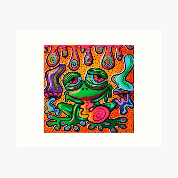 Crazy Frog Painting by Mariia Gnyniuk - Jose Art Gallery