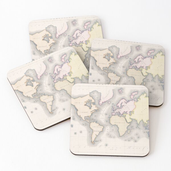 Item preview, Vintage Map of the World (1856) designed and sold by BravuraMedia.