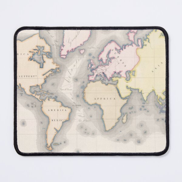 Item preview, Vintage Map of the World (1856) designed and sold by BravuraMedia.