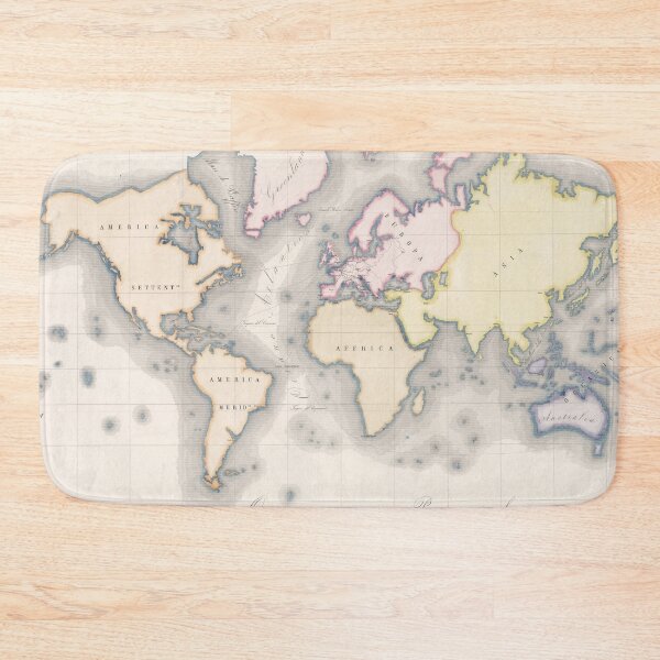 Item preview, Vintage Map of the World (1856) designed and sold by BravuraMedia.