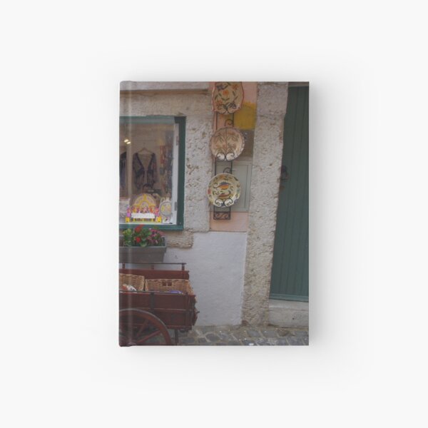 Small Souvenir Shop in Lisbon Hardcover Journal