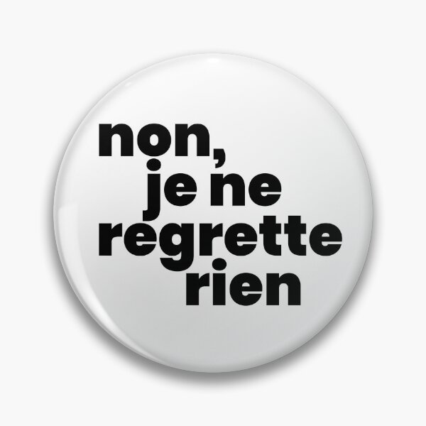 Item preview, Non, je ne regrette rien II (black) designed and sold by didijuca.