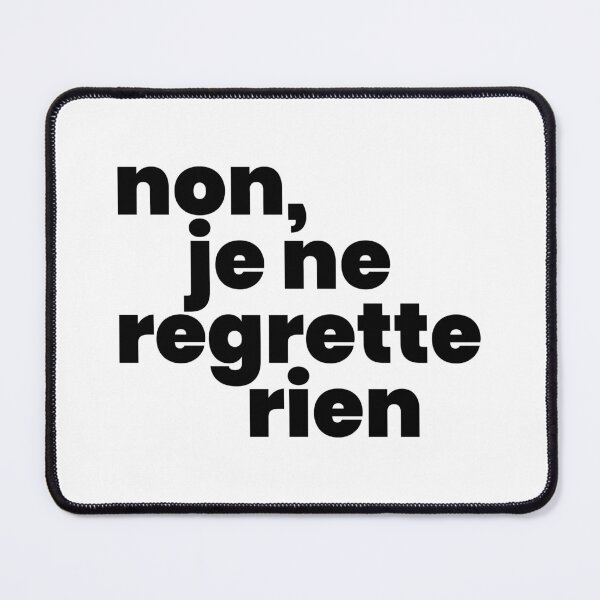 Item preview, Non, je ne regrette rien II (black) designed and sold by didijuca.