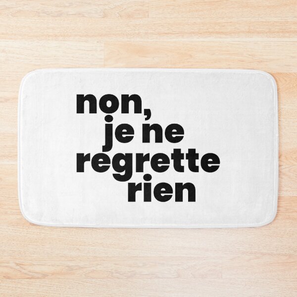 Item preview, Non, je ne regrette rien II (black) designed and sold by didijuca.