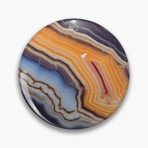 Item preview, Banded agate Orange designed and sold by melridger.