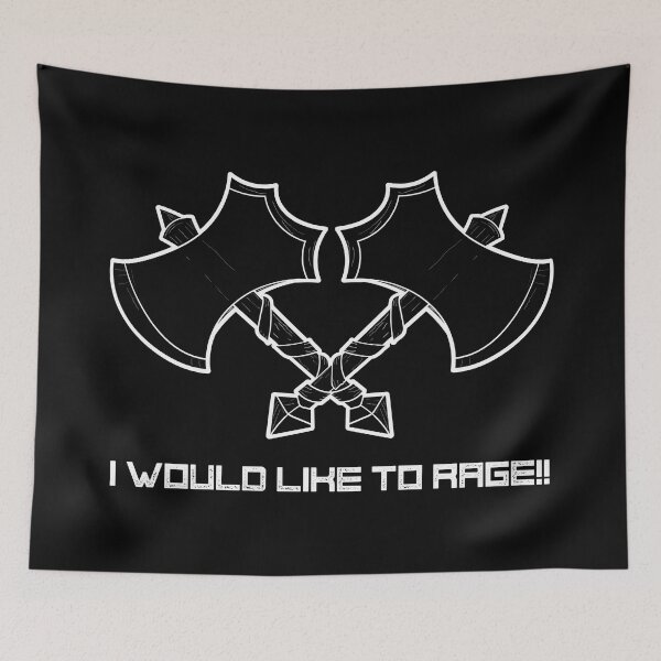 Item preview, "I would like to rage" -the barbarian, always. designed and sold by JoseloRochaArt.