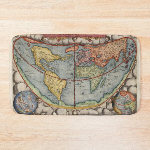 Item preview, Vintage Map of the World (1578) designed and sold by BravuraMedia.