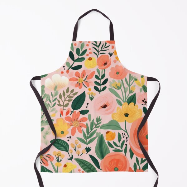 Item preview, Floral Happy Meadow with Pink Orange Yellow Flowers designed and sold by bigmoments.