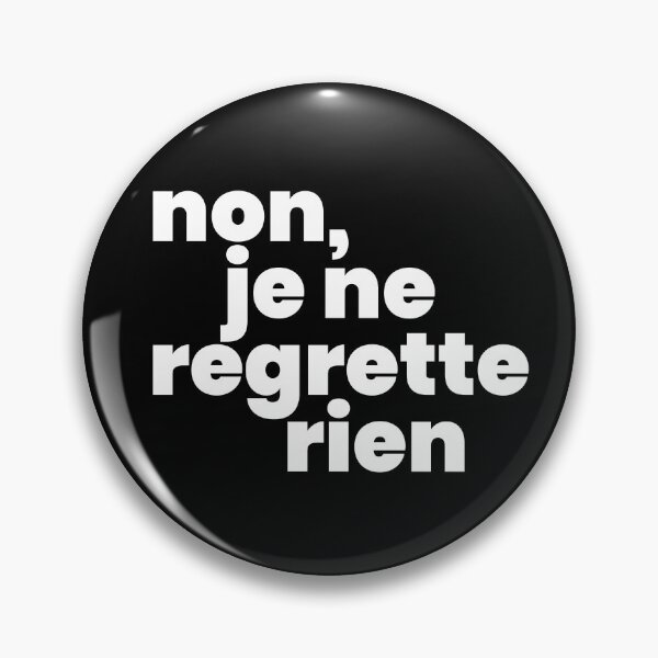 Item preview, Non, je ne regrette rien II (white) designed and sold by didijuca.