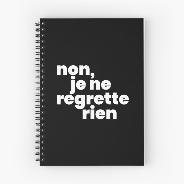 Aperçu de l'œuvre Non, je ne regrette rien II (blanc) créée et vendue par didijuca.