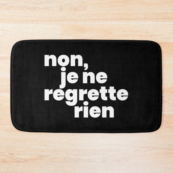 Item preview, Non, je ne regrette rien II (white) designed and sold by didijuca.