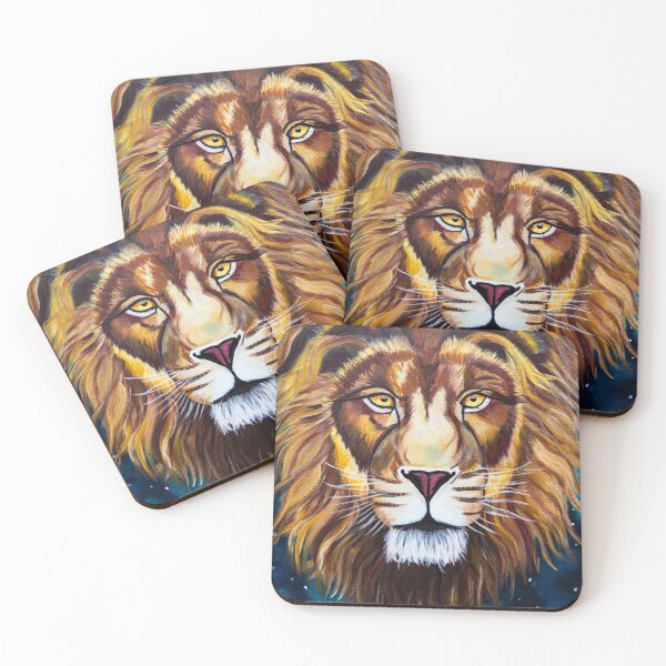 Item preview, Acrylic Cosmos Lion Painting designed and sold by English Rose Art.
