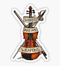 D&D - Bard - Words Are My Weapons Sticker