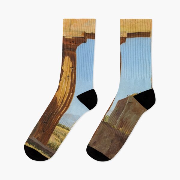 Item preview, Columns of the Temple of Neptune at Paestum - Vintage Danish Painting designed and sold by HistorySimple.