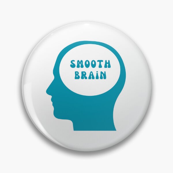 Item preview, Smooth Brain - Blue designed and sold by tinks-ts.