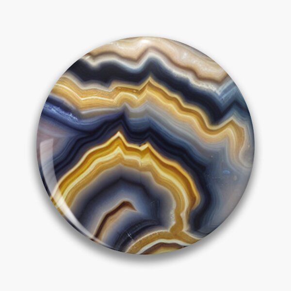 Item preview, Banded agate fluorescent yellow and black designed and sold by melridger.