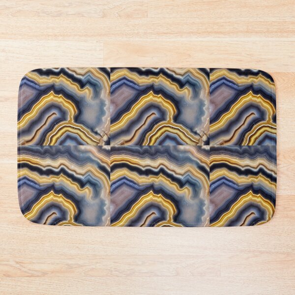 Item preview, Banded agate fluorescent yellow and black designed and sold by melridger.