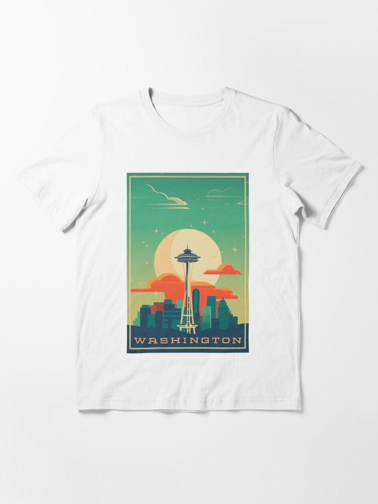 Ichiro Seattle Vintage Space Needle Space Needle Essential T-Shirt | Redbubble