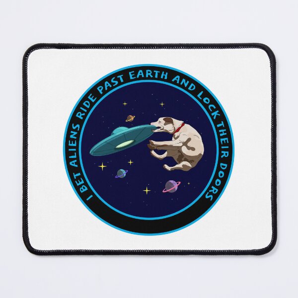 Item preview, I bet aliens ride past earth and lock their doors. Aliens, funny. designed and sold by Cajattire.