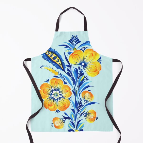 Item preview, Yellow flowers Ukrainian art Petrykivka Ukrainian yellow-blue flowers designed and sold by Sunflower-7.