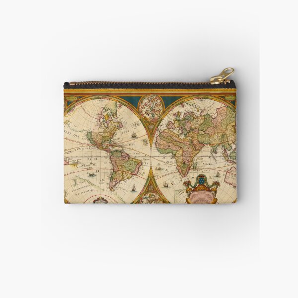Item preview, Vintage Map of the World (1680) designed and sold by BravuraMedia.