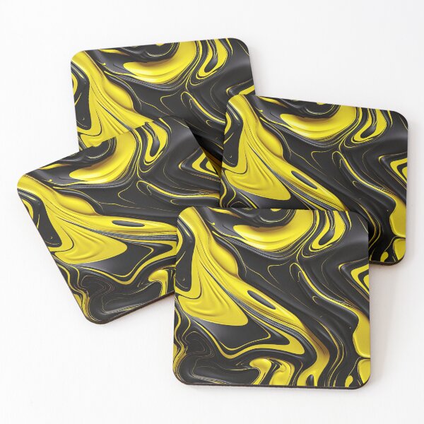 Item preview, Liquid Plastic effect background, black and yellow designed and sold by Graphics By Craig.