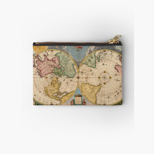 Item preview, Vintage Map of the World (1695) designed and sold by BravuraMedia.