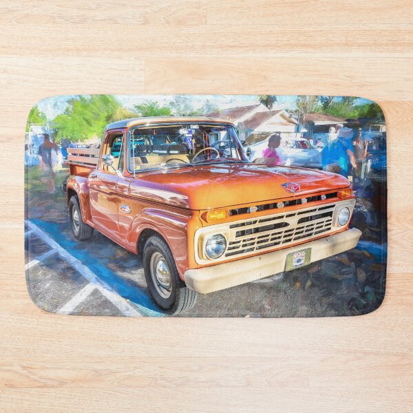 Item preview, 1965 Orange Ford F100 Step-side Custom Cab X106 designed and sold by RichFrancoCars.